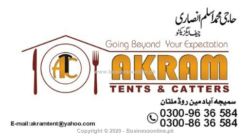 Akram tents&catters